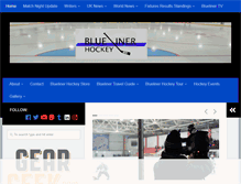 Tablet Screenshot of bluelinerhockey.com